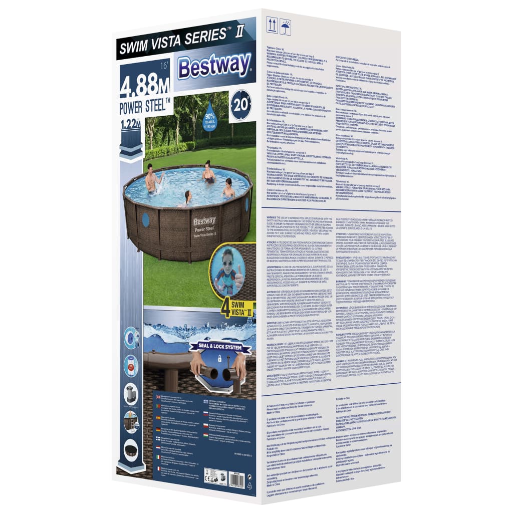 Bestway Power Steel Pool Set 488x122 cm