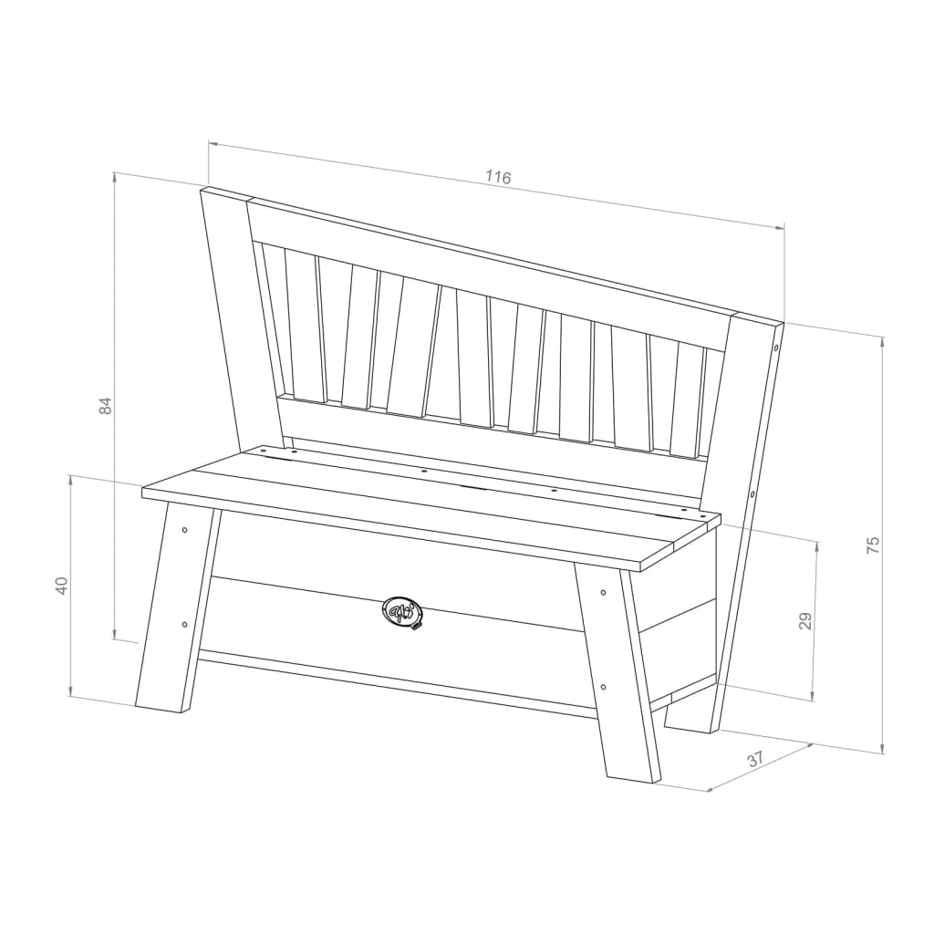 AXI Corky and white corky storage bench