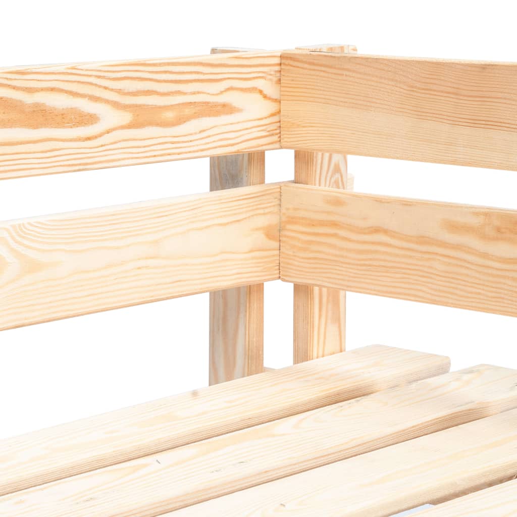 Panca ad angolo della palette da giardino in legno