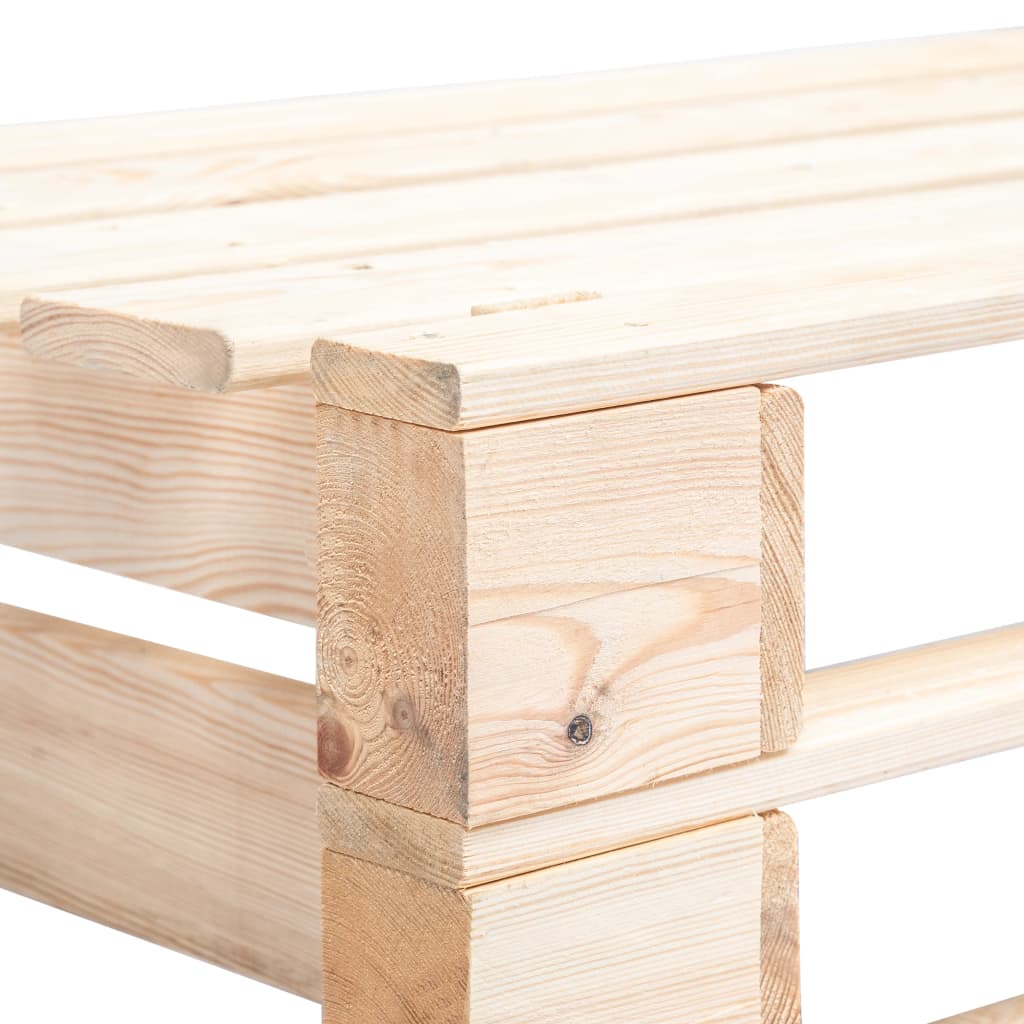 Panca ad angolo della palette da giardino in legno