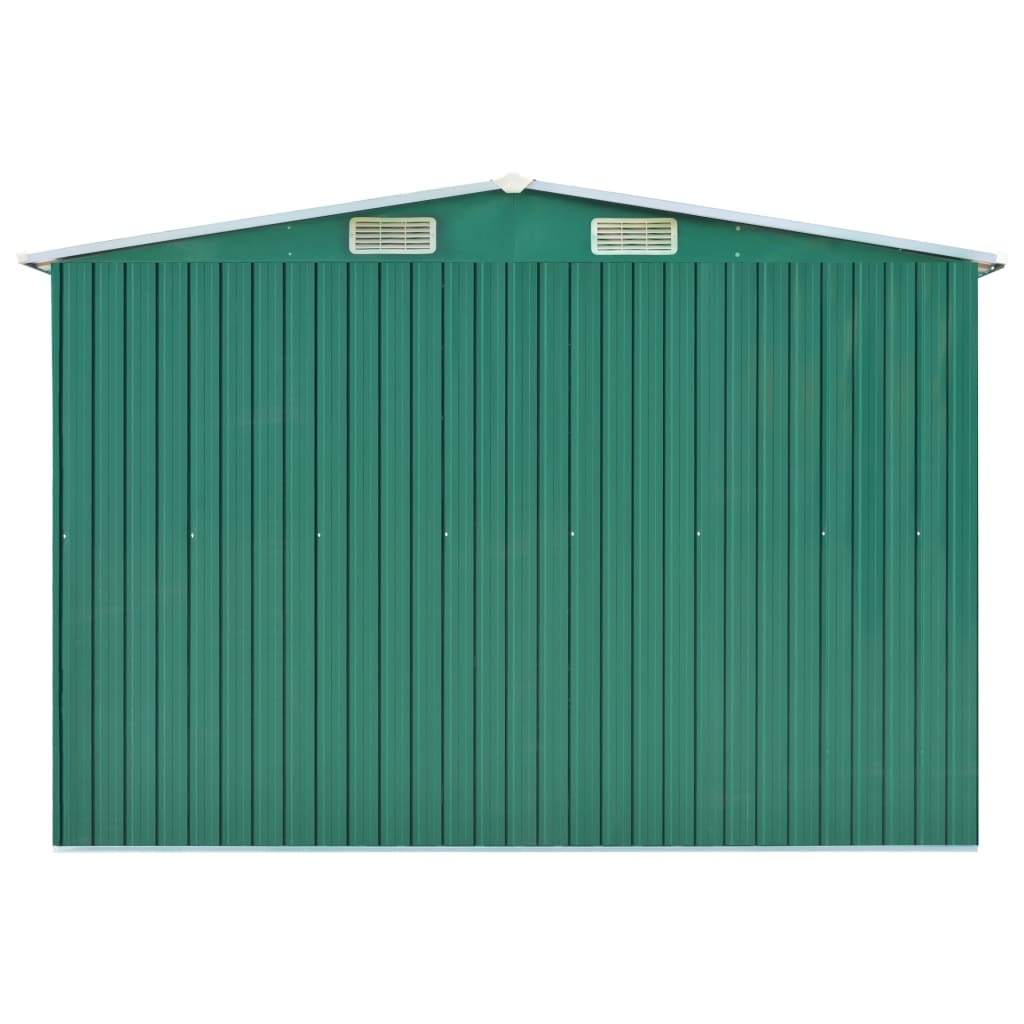 Abri de jardin Vert 257x779x181 cm Acier galvanisé