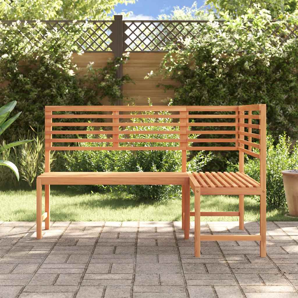 Panca ad angolo da giardino da 140 cm in legno massiccio di acacia