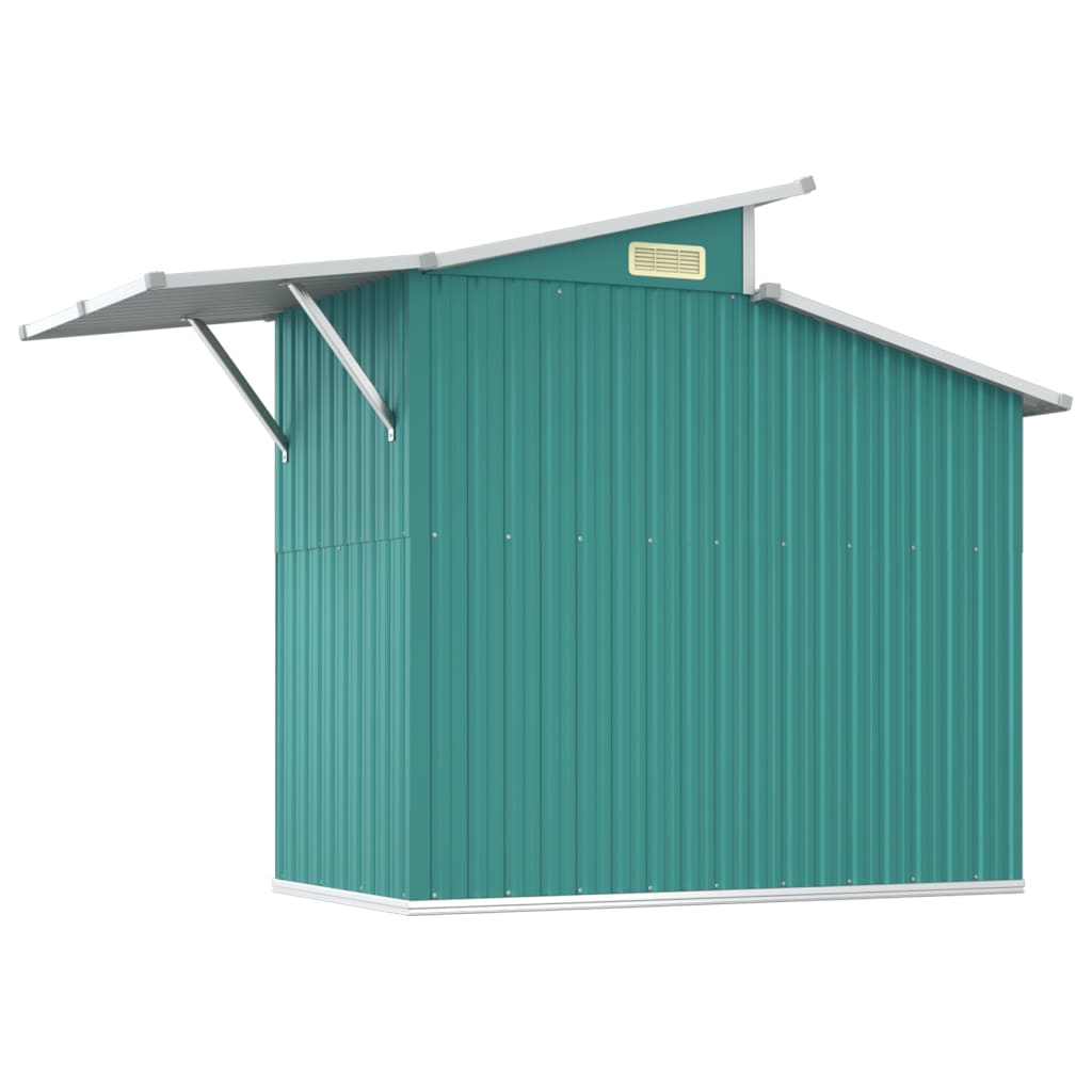Abri de Jardin Vert 270x130x208,5 cm Acier Galvanisé