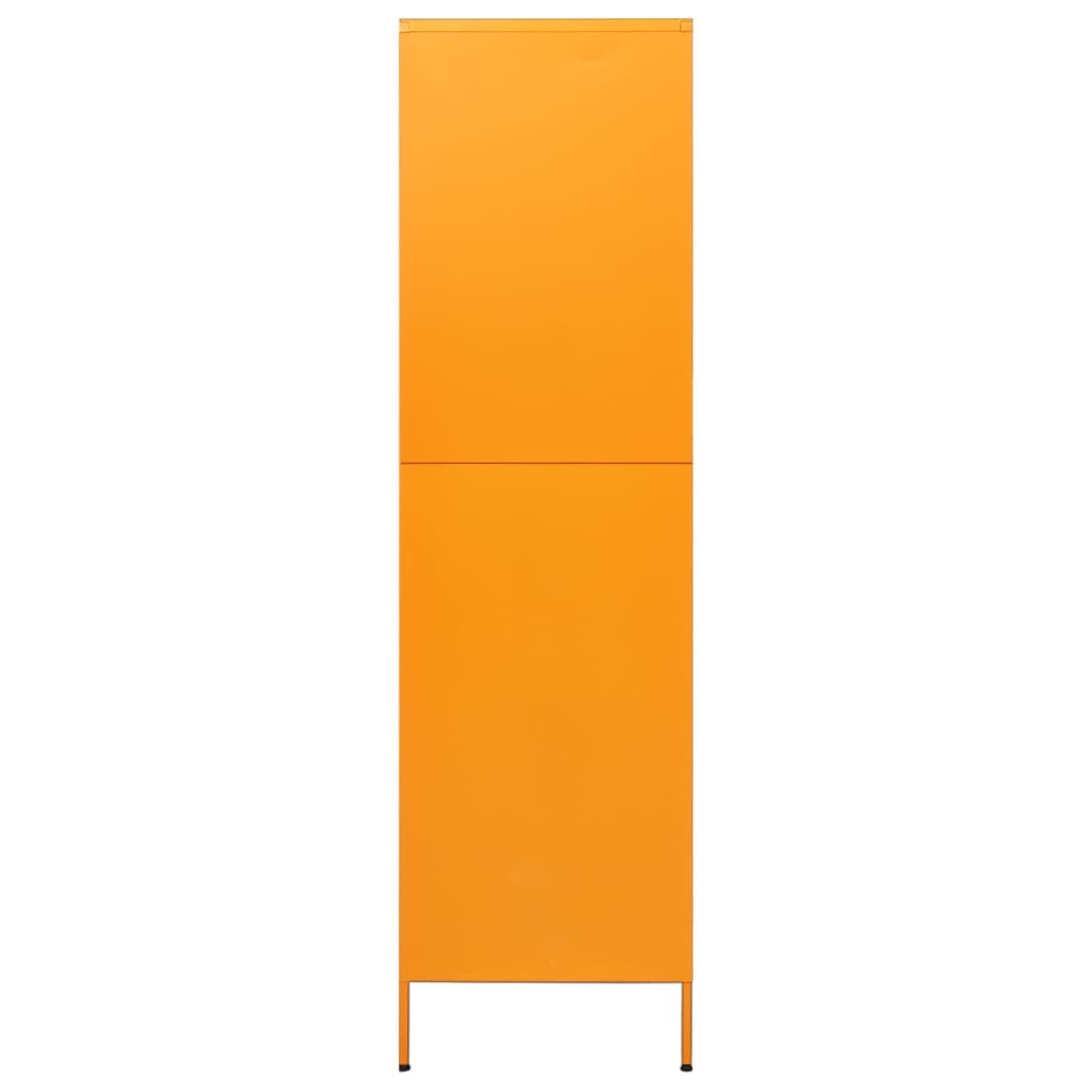 Mustard yellow wardrobe 90x50x180 cm steel