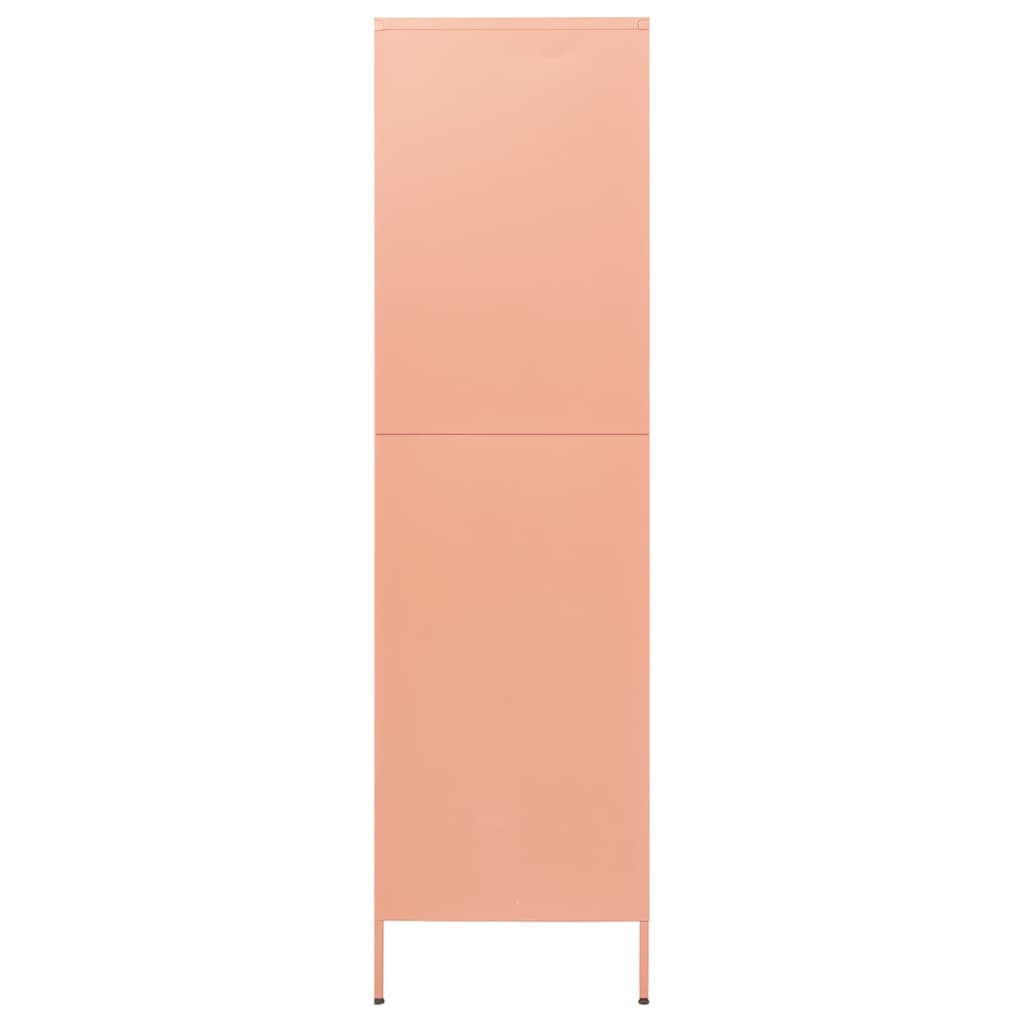 Guardaroba rosa 90x50x180 cm in acciaio