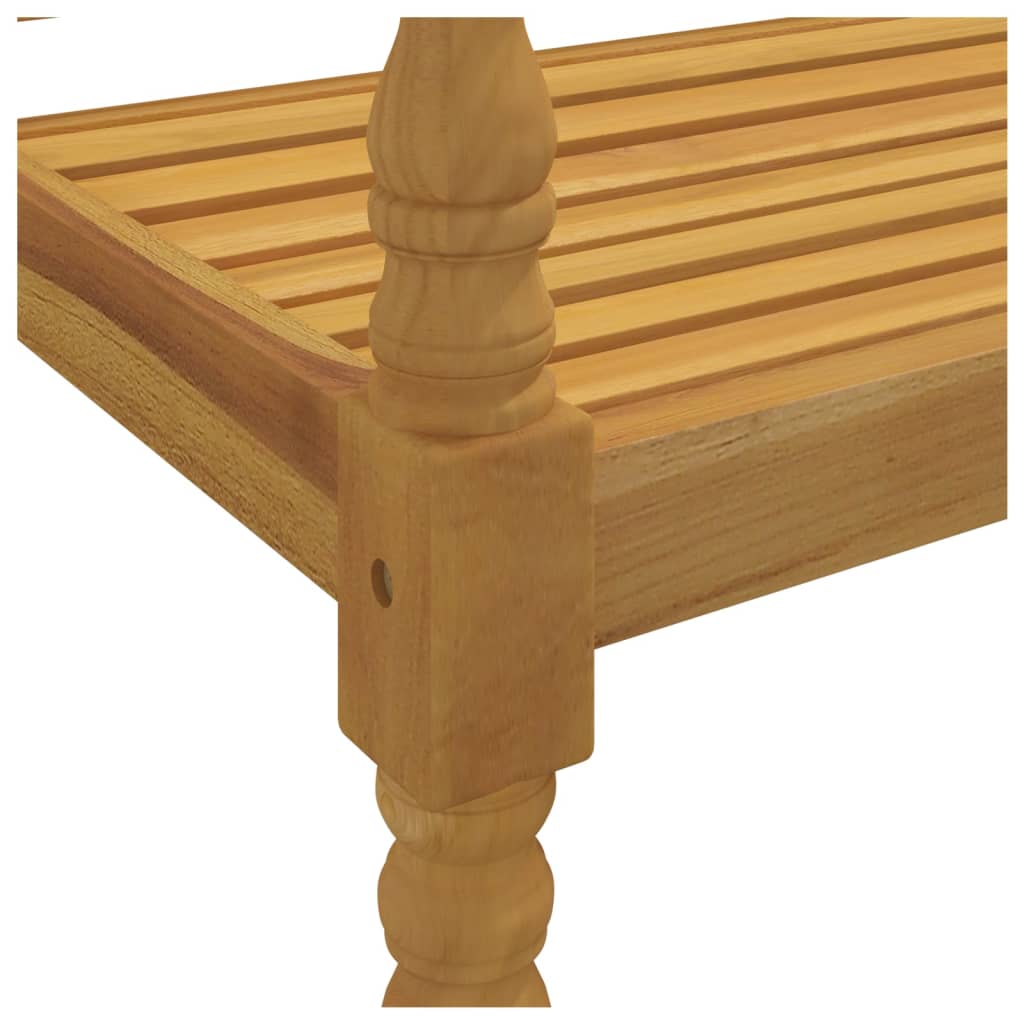 Banco de Batavia 150 cm de madera de teca sólida