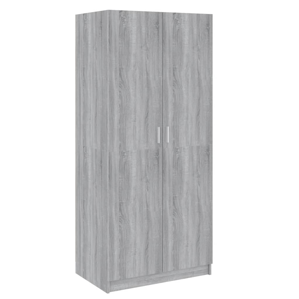 Sonoma gray wardrobe 80x52x180 cm engineering wood