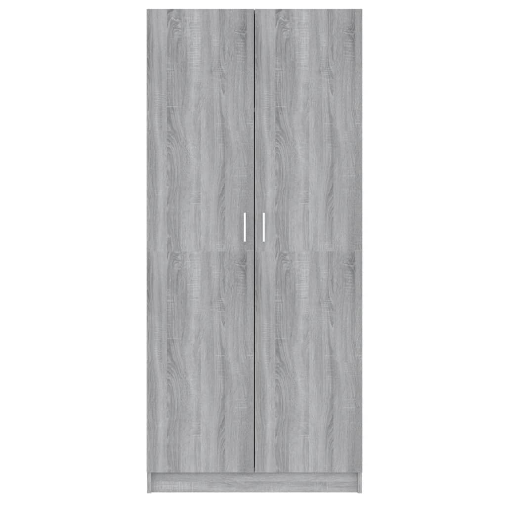 Sonoma gray wardrobe 80x52x180 cm engineering wood