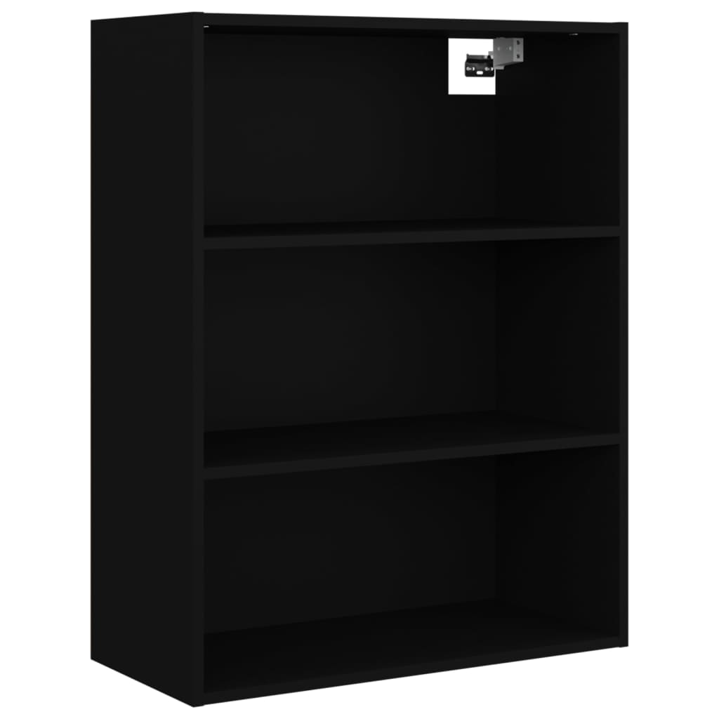 Gabinetto sospeso nero 69.5x32.5x90 cm