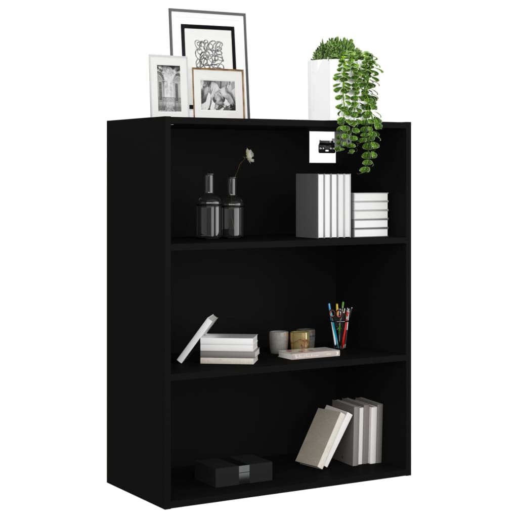 Gabinetto sospeso nero 69.5x32.5x90 cm