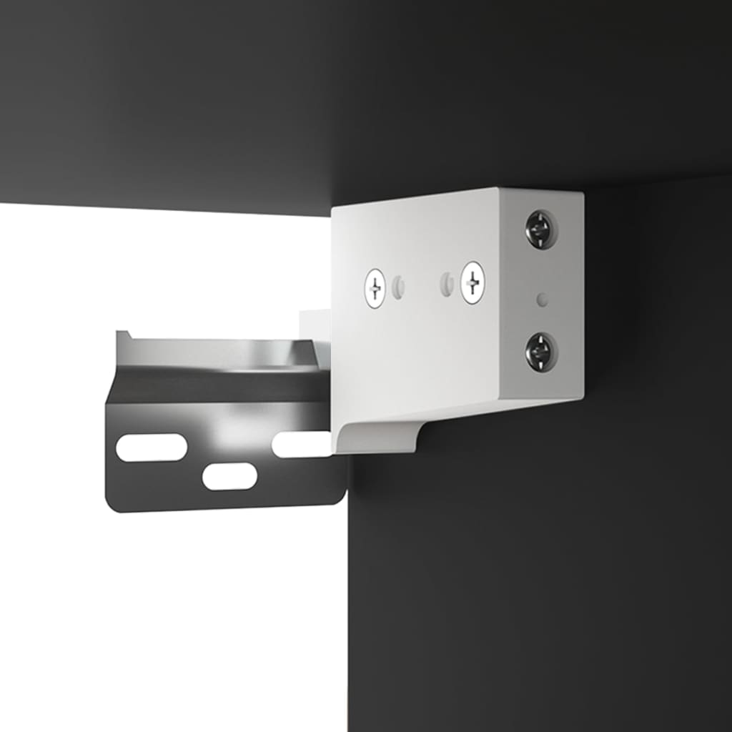 Gabinetto sospeso nero 69.5x32.5x90 cm