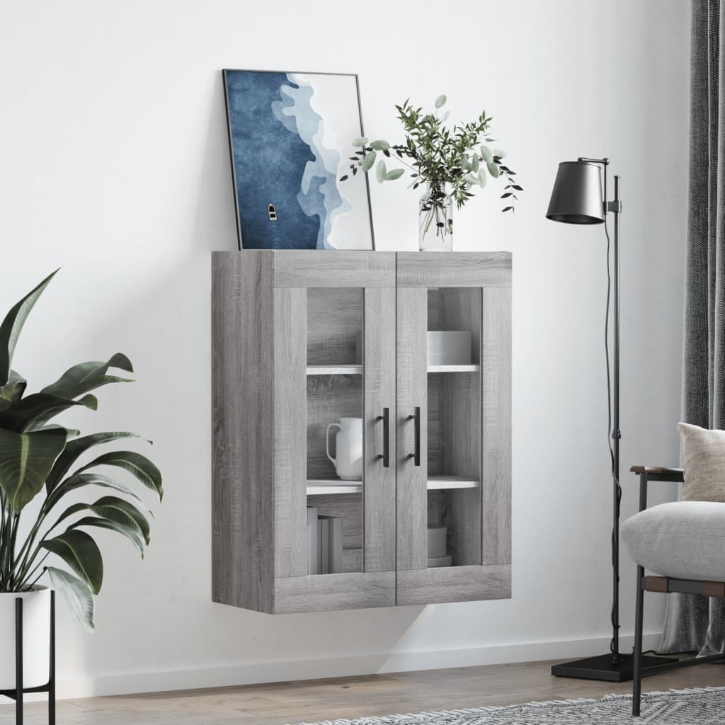 Sonoma gray wall cabinet 69.5x34x90 cm