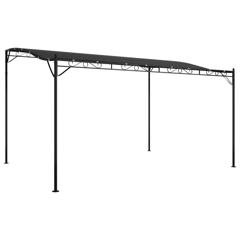 4x3 m anthracite awning 180 g/m² Fabric and steel