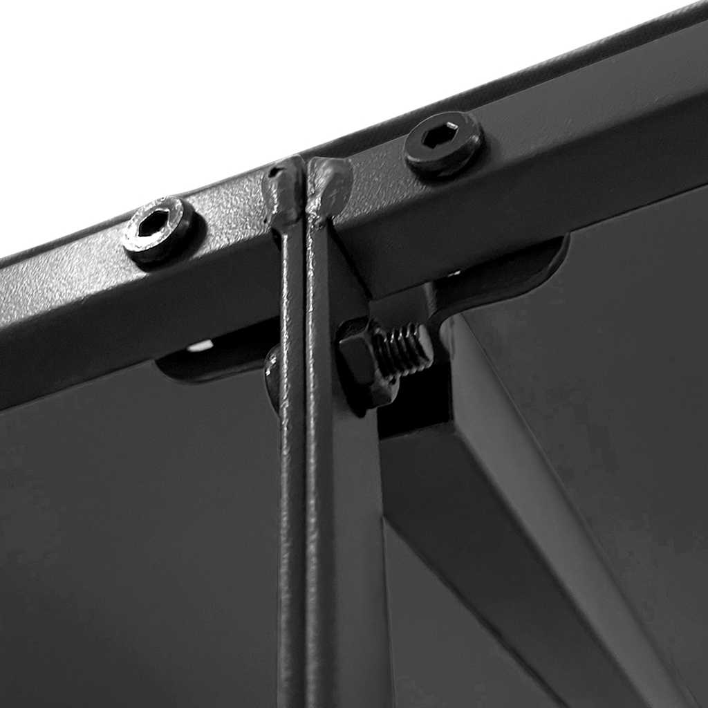 4x3 m anthracite awning 180 g/m² Fabric and steel