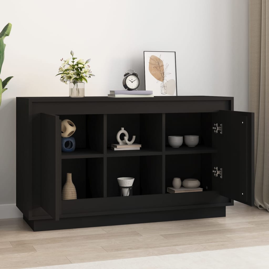 Buffet nero 102x35x60 cm ingegnerista legno