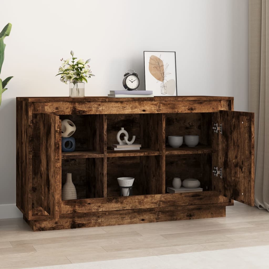 Smoked oak buffet 102x35x60 cm engineering wood