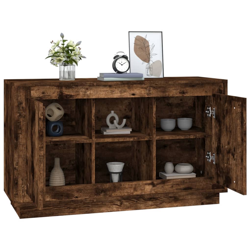 Smoked oak buffet 102x35x60 cm engineering wood