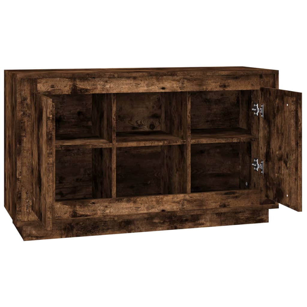 Smoked oak buffet 102x35x60 cm engineering wood