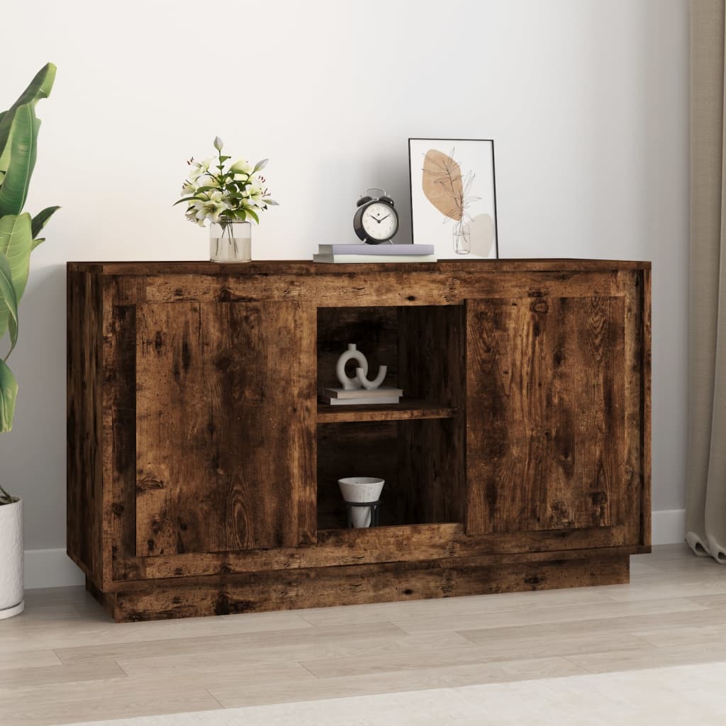 Smoked oak buffet 102x35x60 cm engineering wood