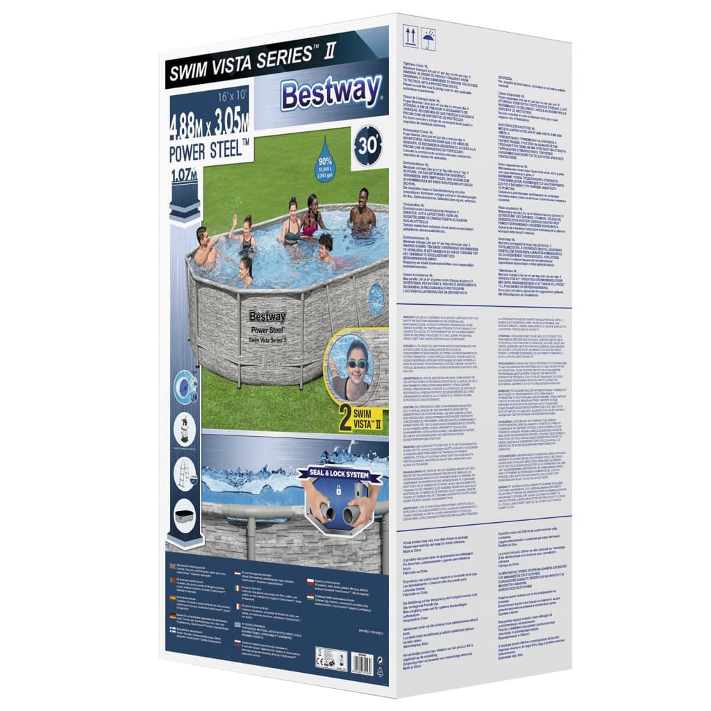 Bestway Power Steel Natmimming Pool Set 488x305x107 cm
