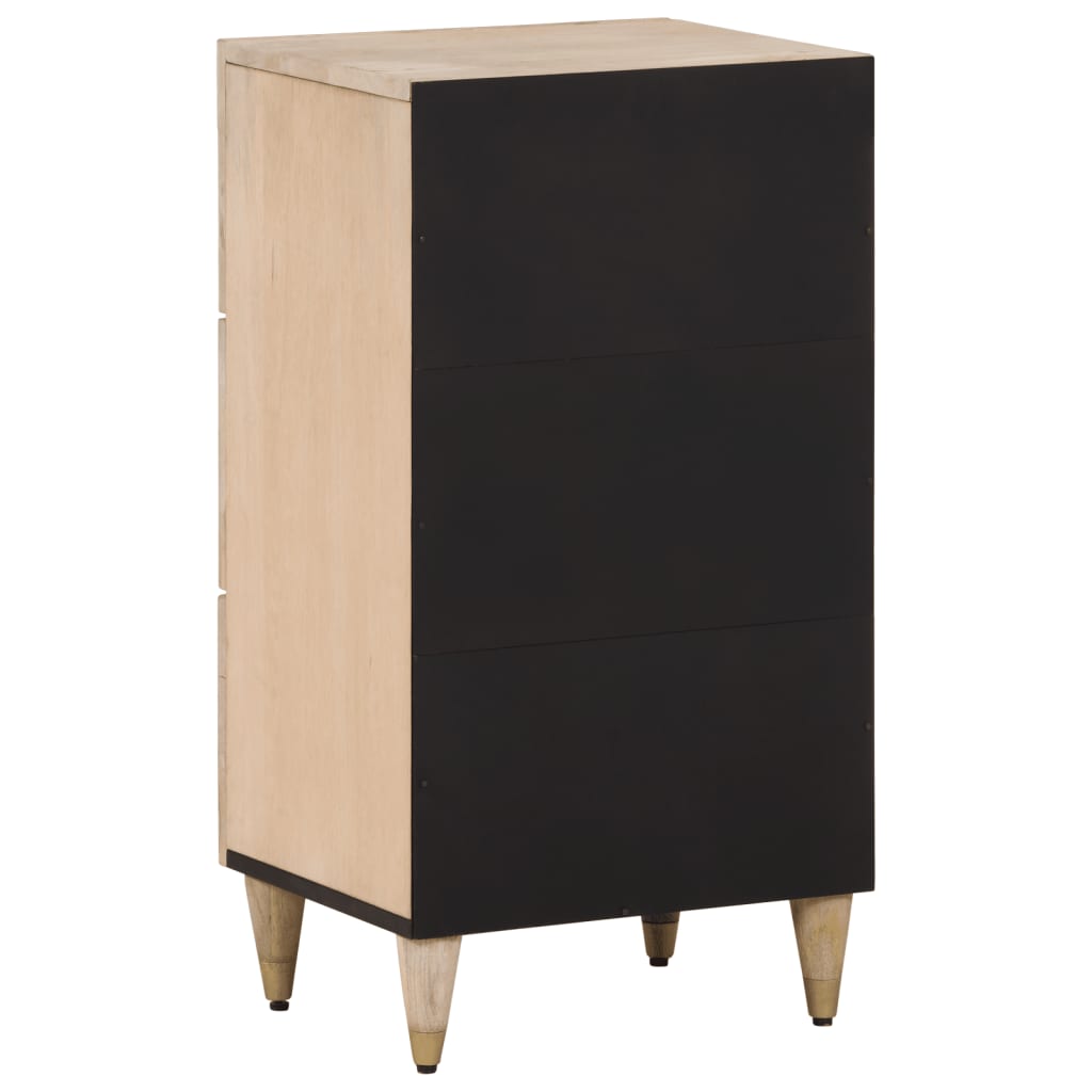 40x33x75 cm mobile laterale in legno di mango solido
