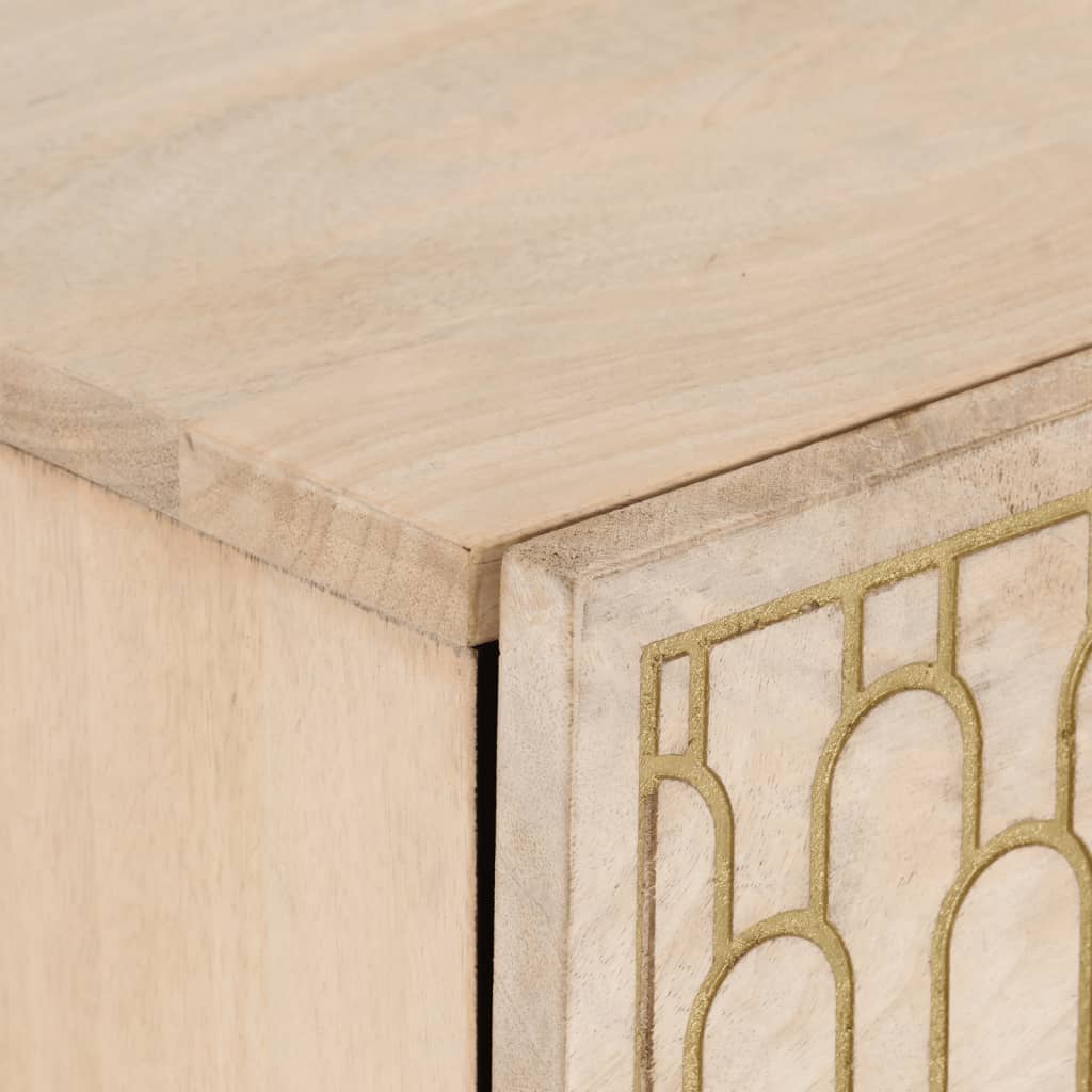 40x33x75 cm mobile laterale in legno di mango solido