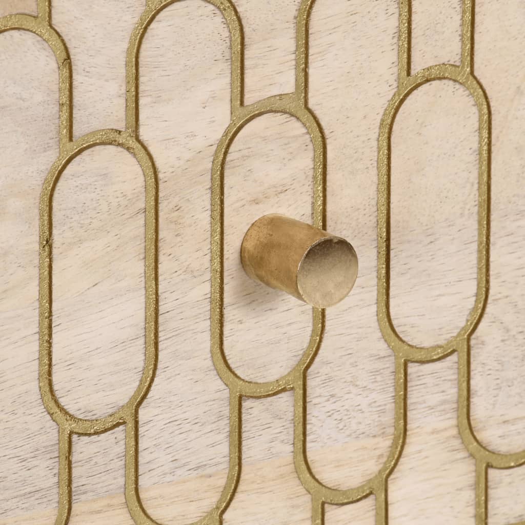 40x33x75 cm mobile laterale in legno di mango solido