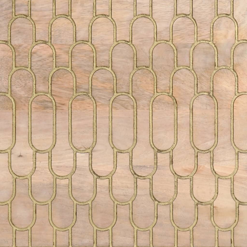 40x33x75 cm mobile laterale in legno di mango solido