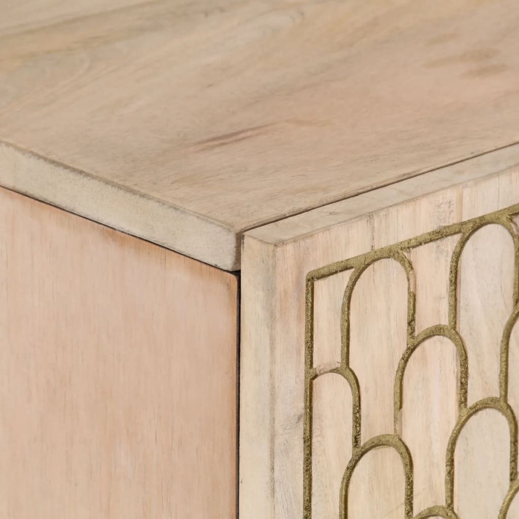90x333x75 cm mobile in legno di mango solido