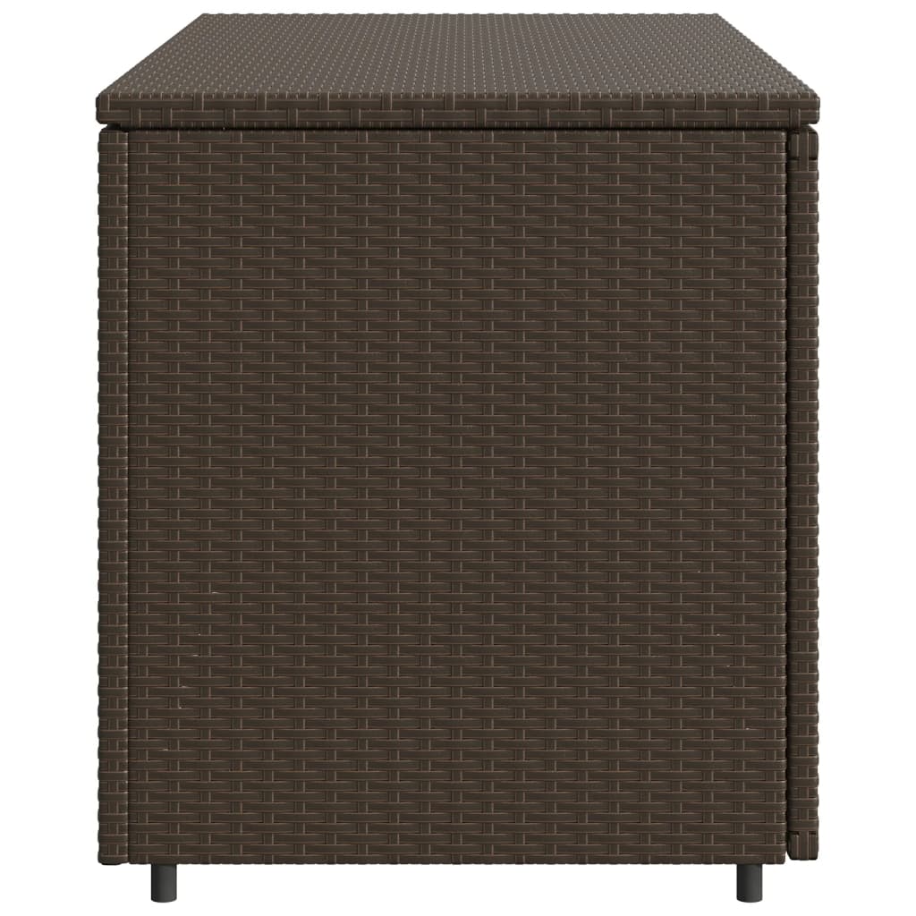 Ga armadio per il giardino marrone 110x55x60,5 cm Resina intrecciata