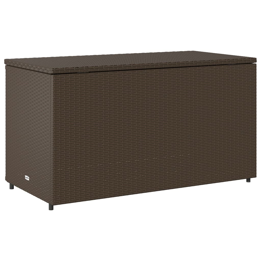 Ga armadio per il giardino marrone 110x55x60,5 cm Resina intrecciata