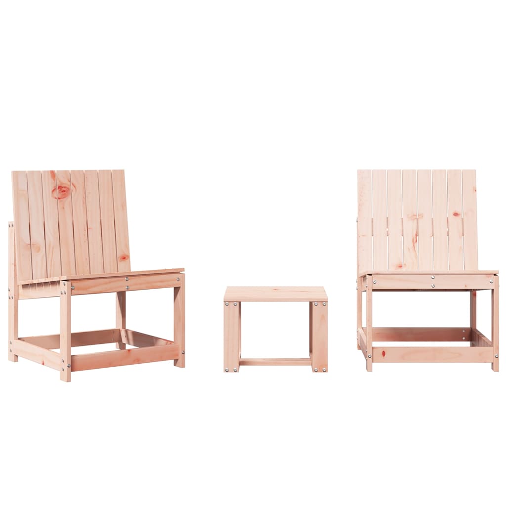 Mobili da giardino 3 pezzi in legno massiccio douglas