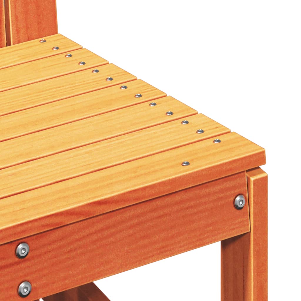 Mobili da giardino 3 pezzi in legno marrone legno di pino solido