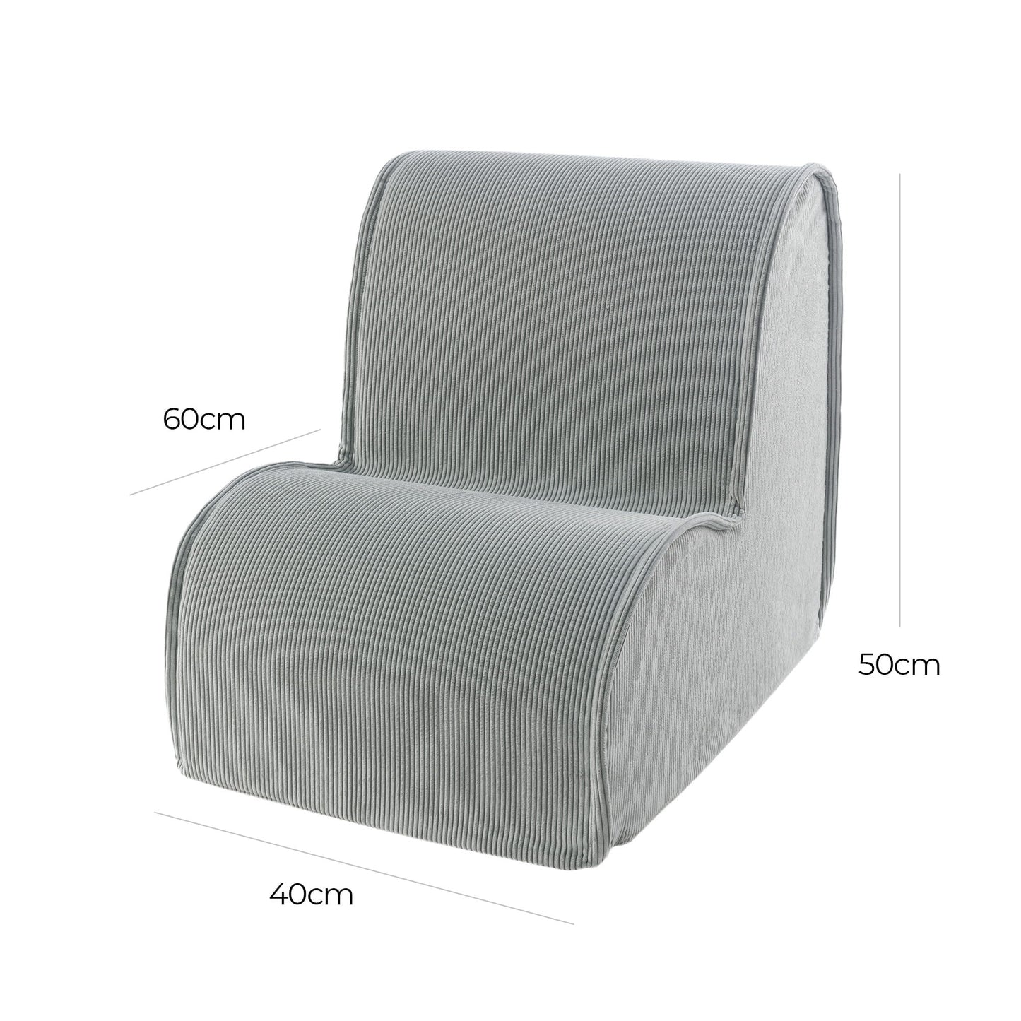 Fauteuil enfant chaise en velours côtelé