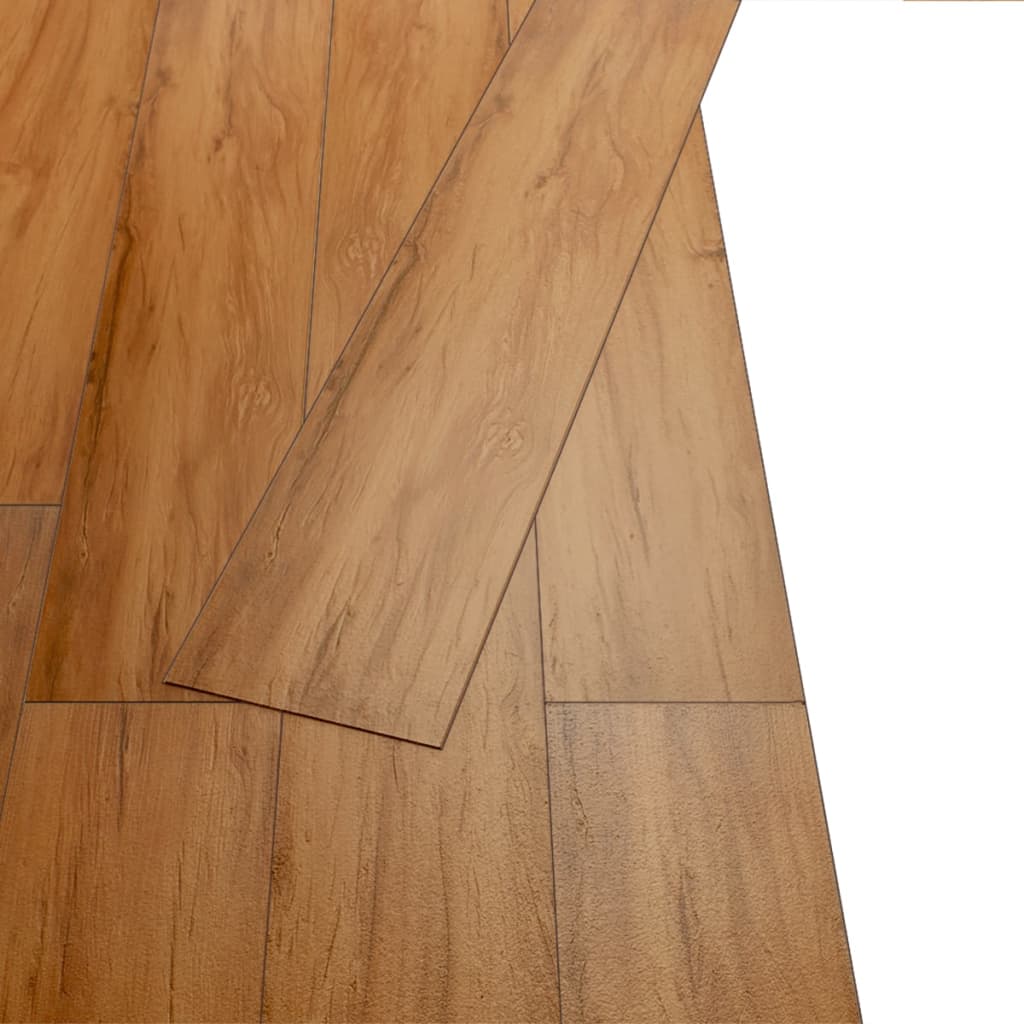 Planche de plancher PVC autoadhésif 5,02 m² 2 mm Orme naturel