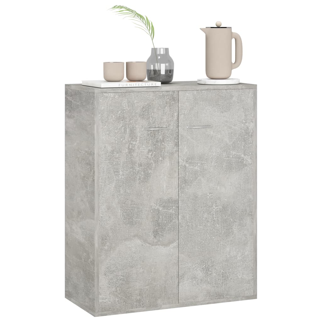 Hormigón gris buffet 60 x 30 x 75 cm aglomerado