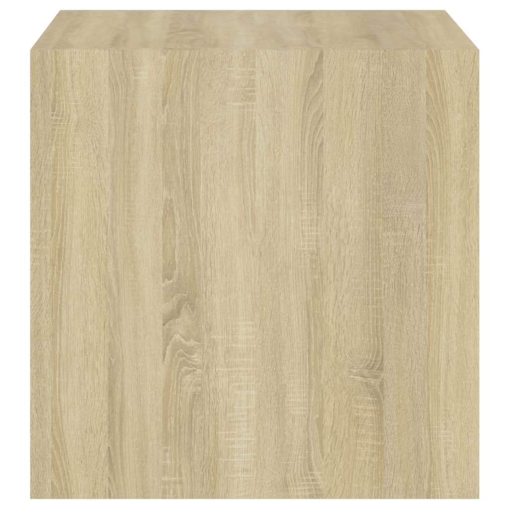 Wall cabinets 4 pcs white/Sonoma oak 37x37x37 cm agglomerated