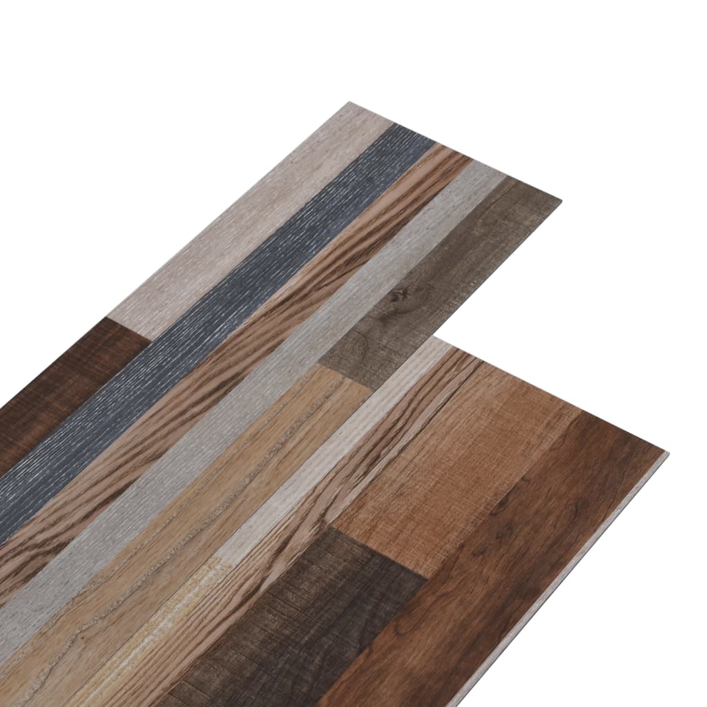 Planche de plancher PVC autoadhésif 5,21 m² 2 mm Multicolore