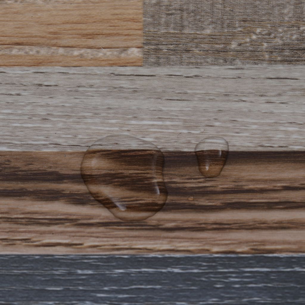 Planche de plancher PVC autoadhésif 5,21 m² 2 mm Multicolore