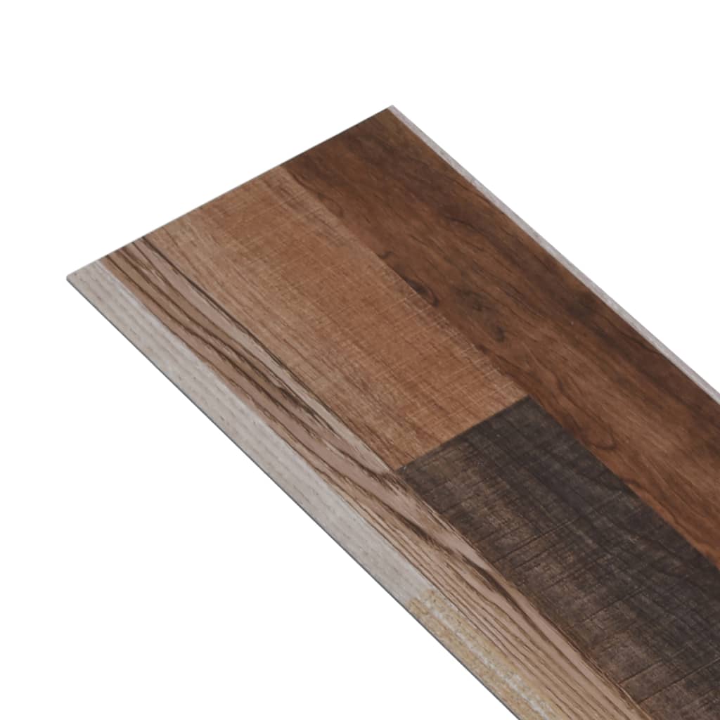 Planche de plancher PVC autoadhésif 5,21 m² 2 mm Multicolore