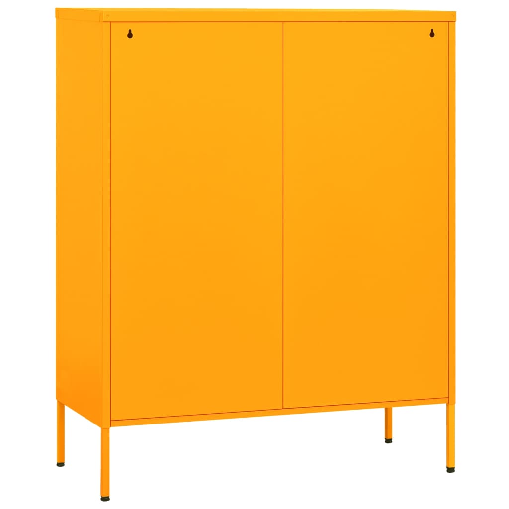Mustard Giallo Armadio di deposito 80x35x101,5 cm in acciaio