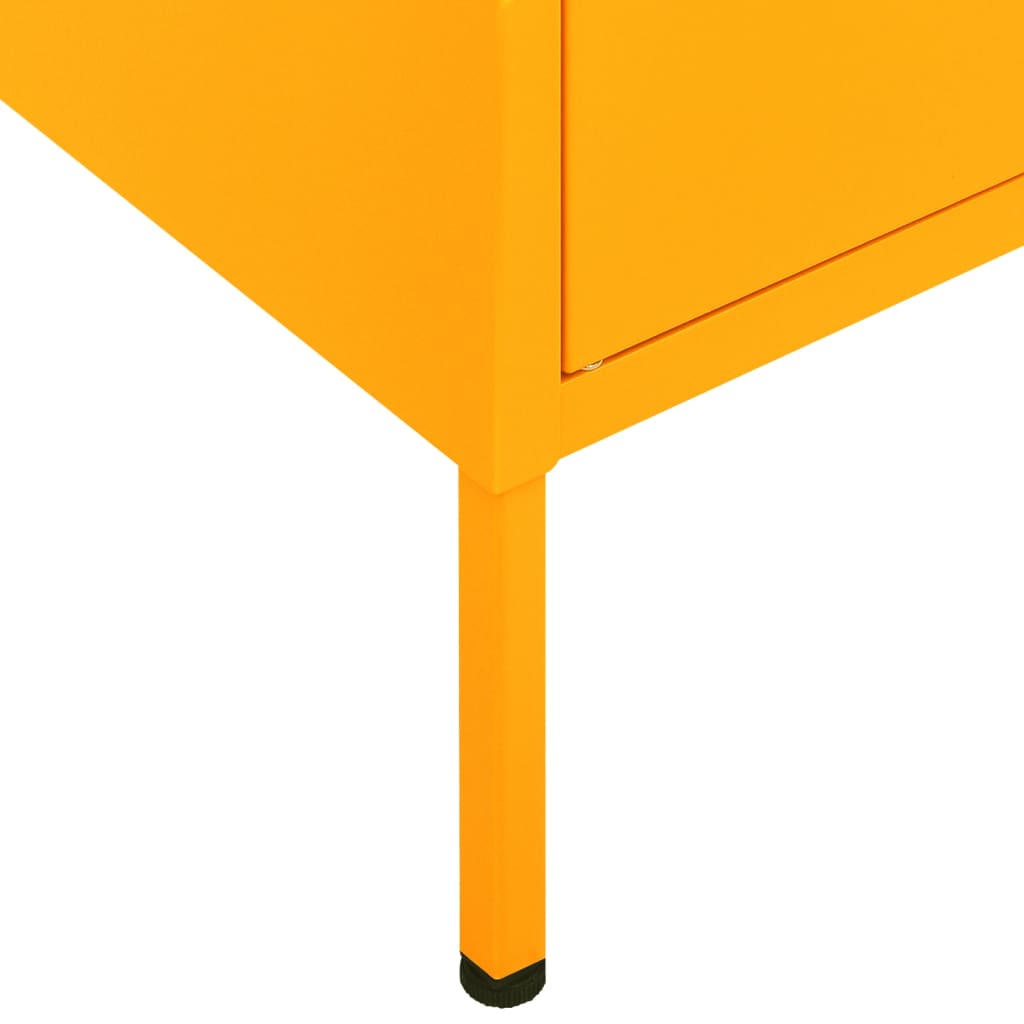 Mustard Giallo Armadio di deposito 80x35x101,5 cm in acciaio