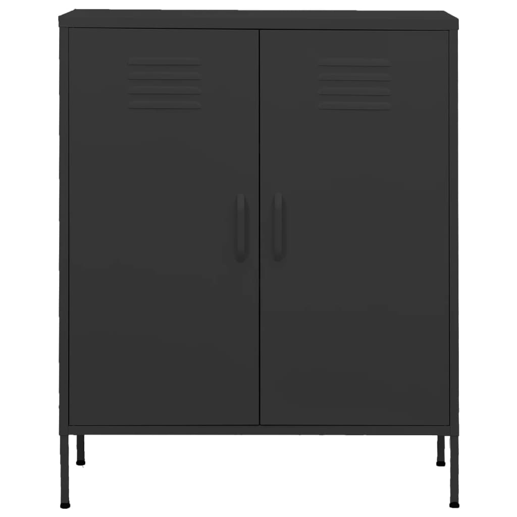 80x35x101.5 cm Armadio di stoccaggio di antracite in acciaio