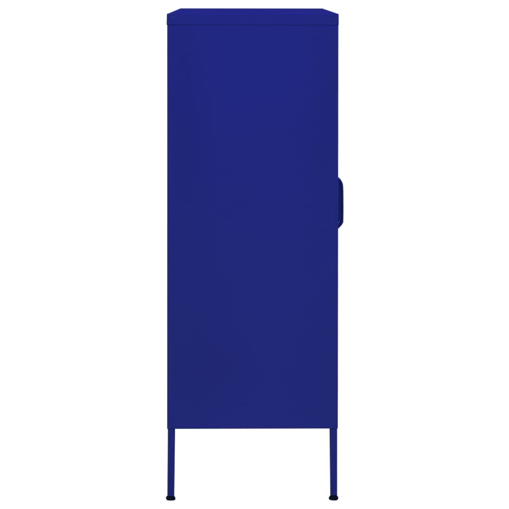 Armadio di stoccaggio blu navy 80x35x101.5 cm in acciaio