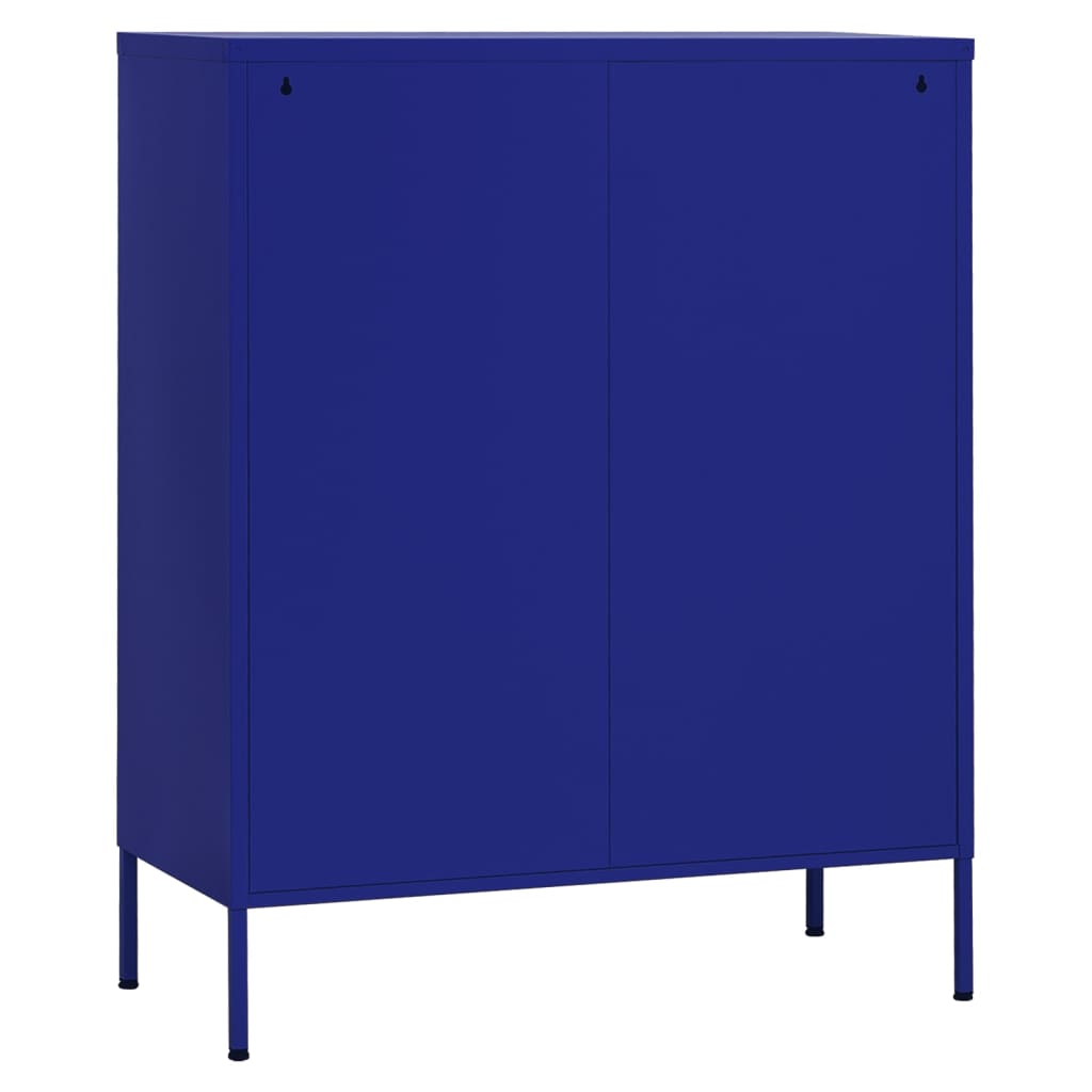 Armadio di stoccaggio blu navy 80x35x101.5 cm in acciaio