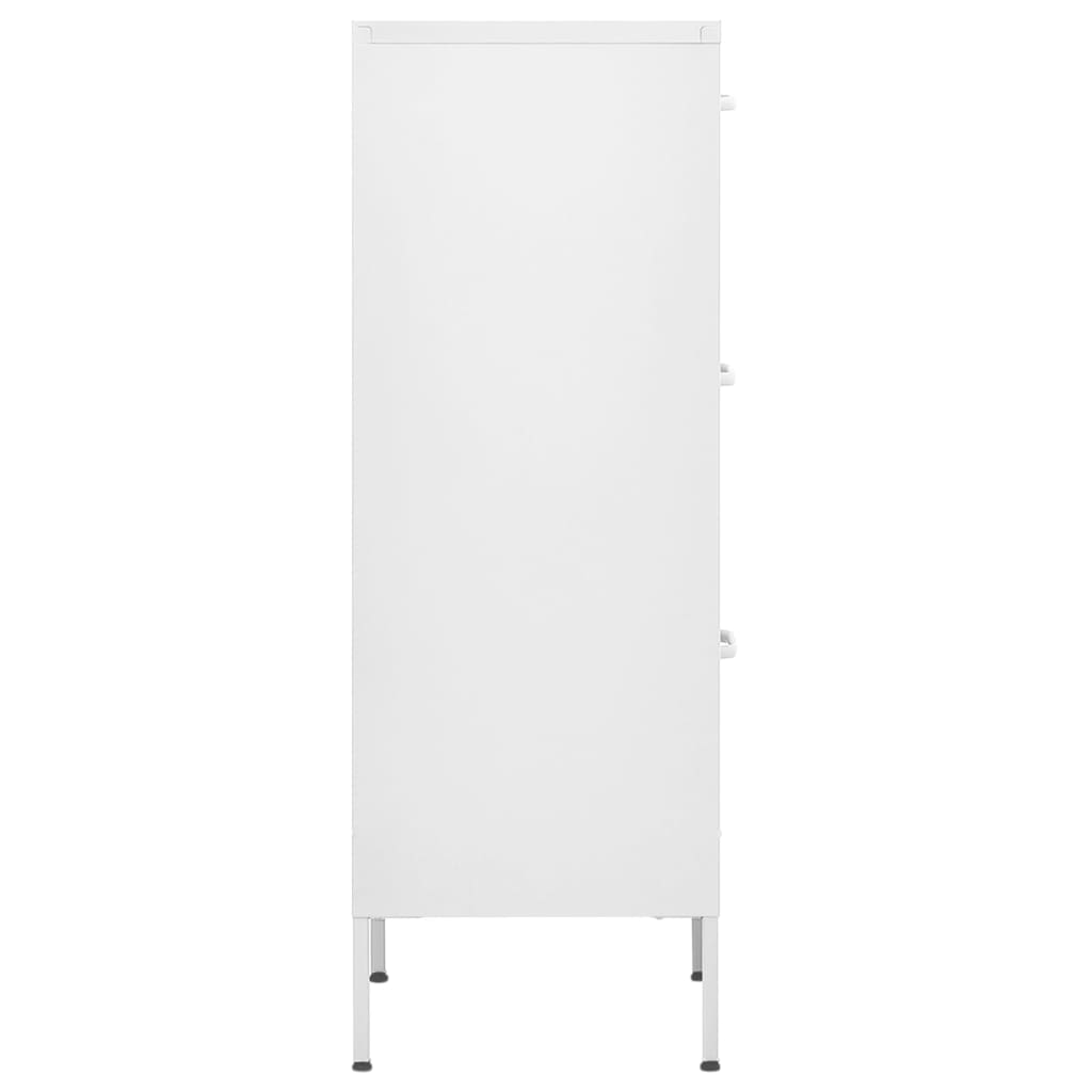 Armadio di stoccaggio bianco 42.5x35x101.5 cm in acciaio