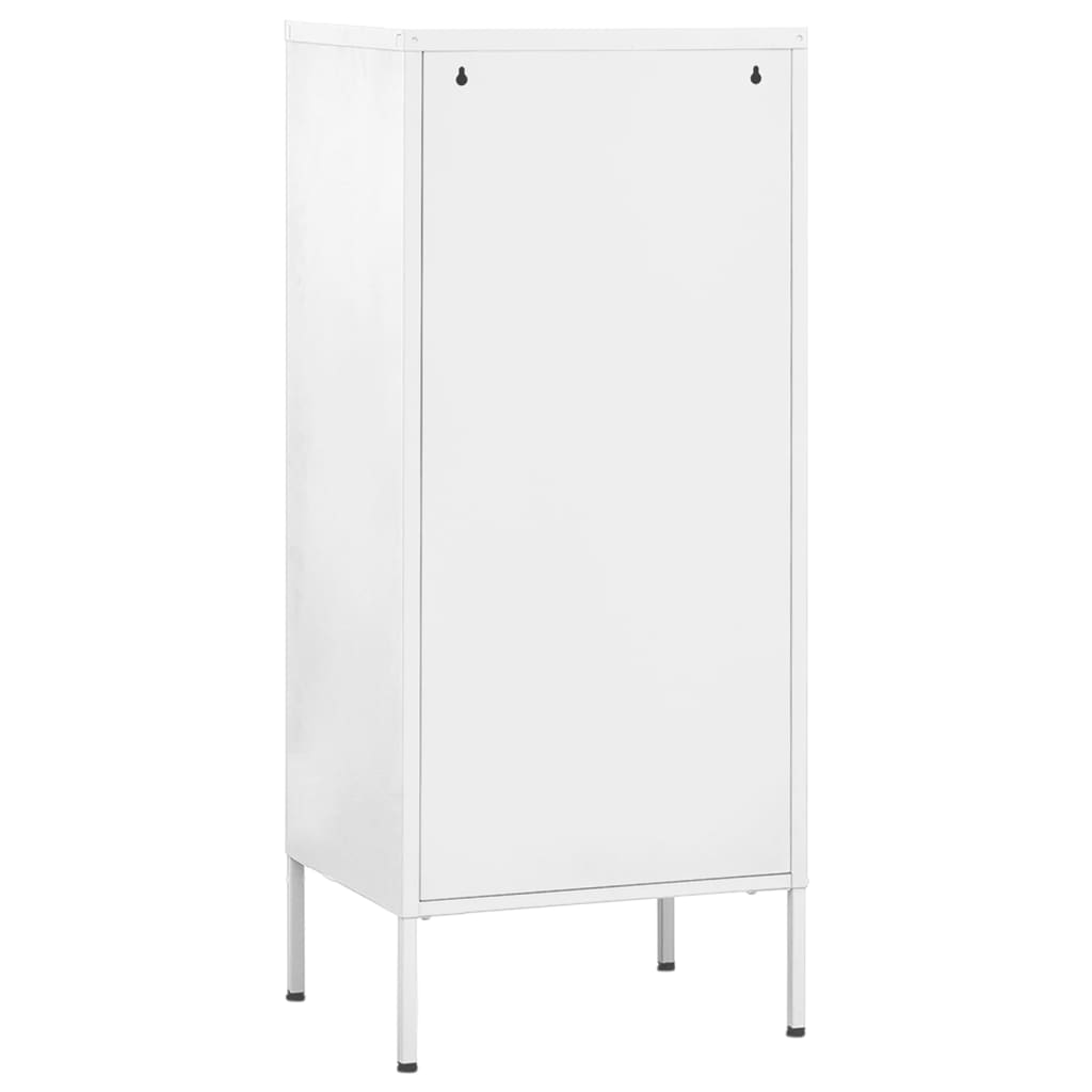 Armadio di stoccaggio bianco 42.5x35x101.5 cm in acciaio