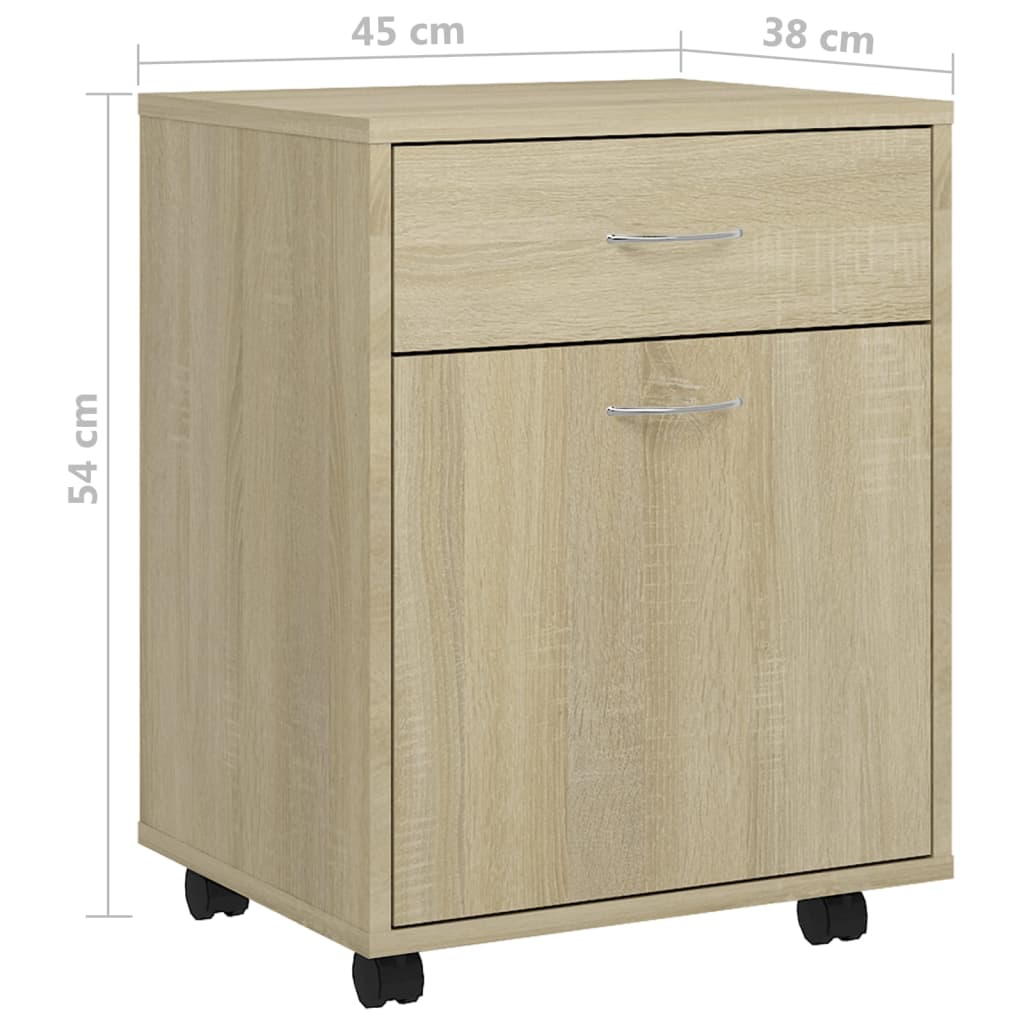 Armadio di rovere Sonoma 45x38x54 cm agglomerato