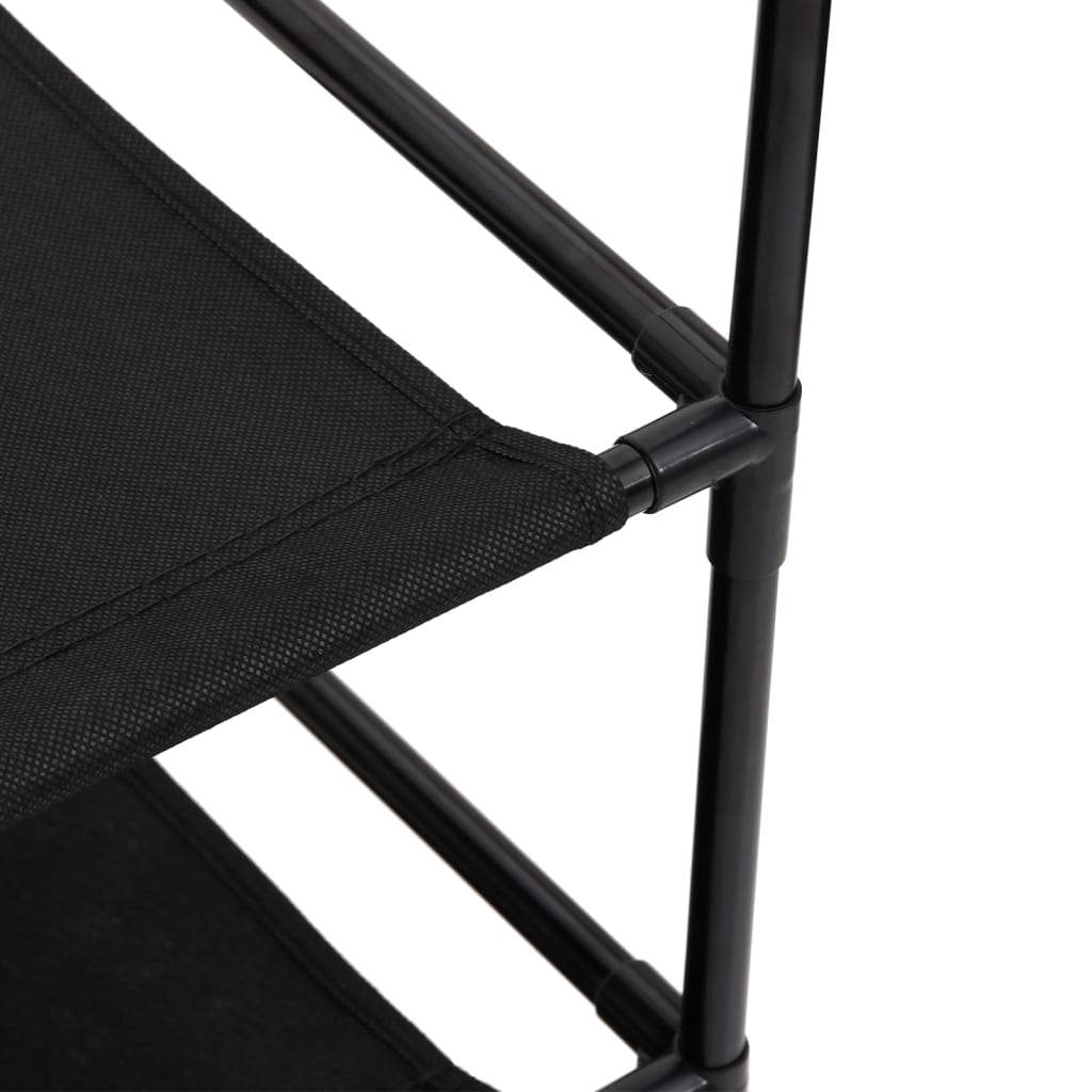 Armadio di stoccaggio con 6 cassetti 55x29x55 cm in acciaio nero