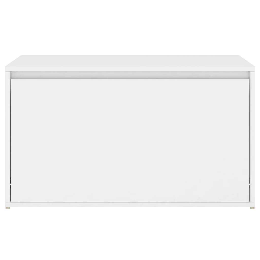 Banco d'ingresso 80x40x45 cm bianco agglomerato
